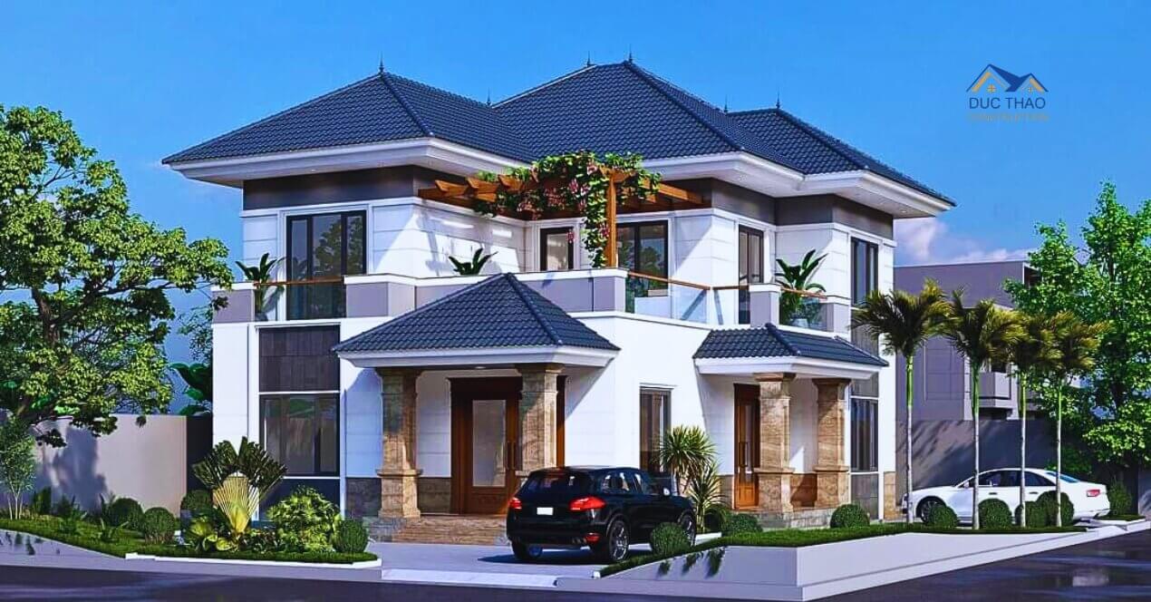 Nhà 2 tầng mái Nhật độc đáo, thu hút