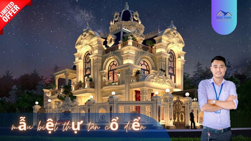 Mẫu Biệt Thự Tân Cổ Điển Sang Trọng Đẳng Cấp 