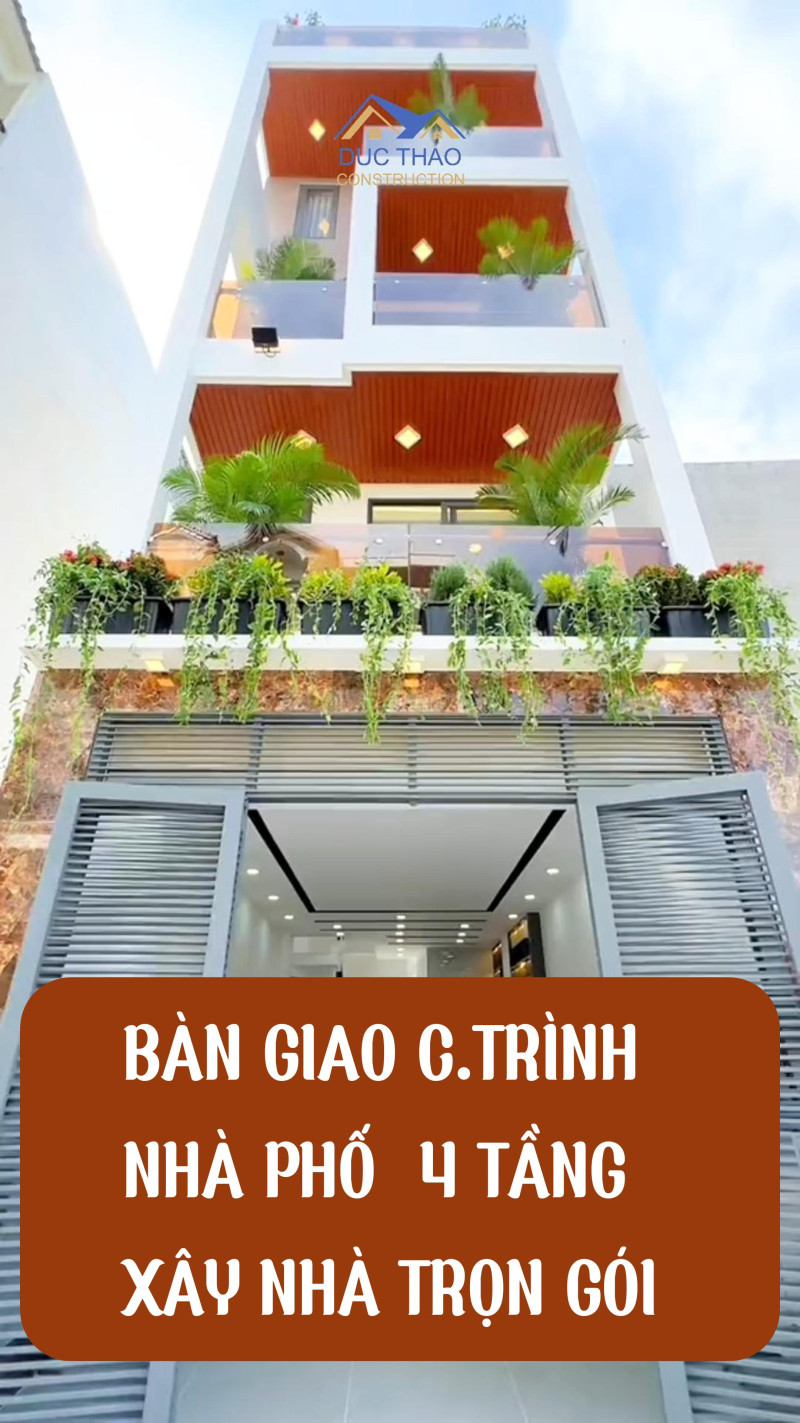 Bàn Giao Công Trình Nhà Phố 4 Tầng 